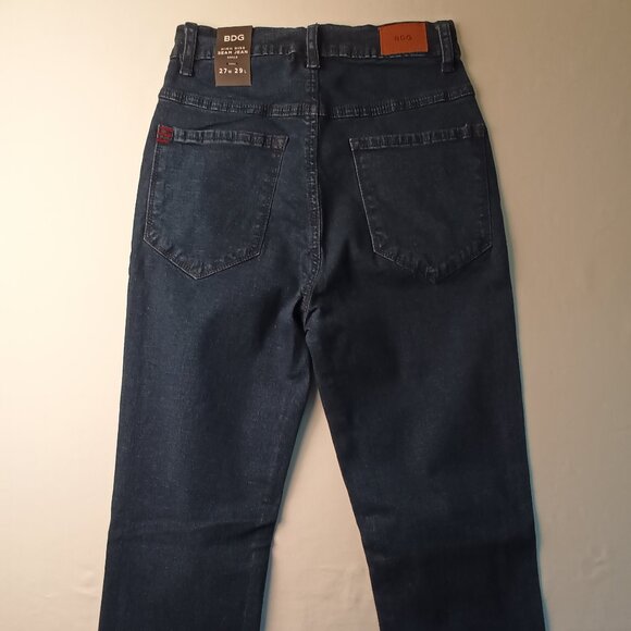 NWT Urban Outfitters BDG High Rise Seam Jean Ankle Size 27 Dark Wash - Picture 3 of 10